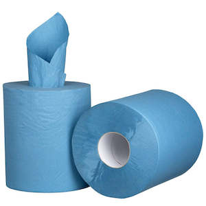 Centrefeed Rolls: M Centre Feed Paper Towel 1ply Blue | 6 Rolls/Bundle