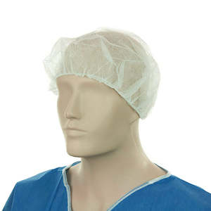 Disposable Hats: Bastion Disposable Bouffant Hat White 21" 100/Pack