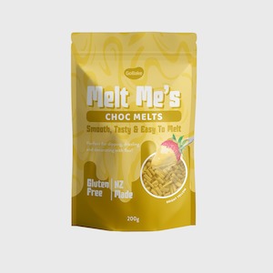 Edible Cake Supplies: GoBake Melt Me's Choc Melts Bright Yellow 200g