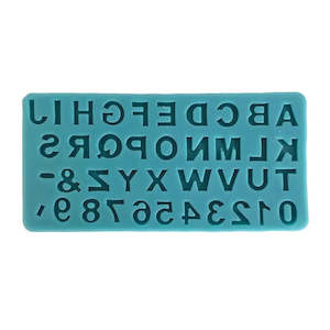 Cake Craft Alphabet & Number Set Silicone Mould