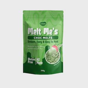 GoBake Melt Me's Choc Melts Bright Green 200g
