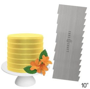 Cake Tools: Cake Craft Buttercream Comb 10" Pleats