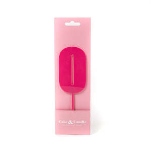 Cake Toppers: Cake & Candle Acrylic Mega Number Topper #0 Pink