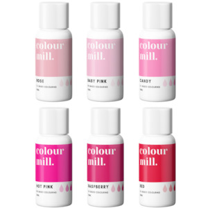Colour Mill Pink 6 Pack Food Colour | 6 x 20ml