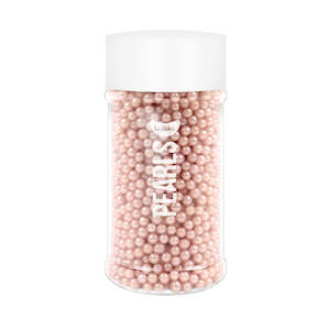 Mothers Day: GoBake Sugar Pearls 4mm Pearl Pink 80g