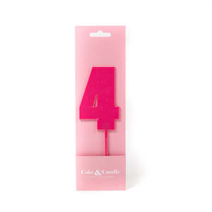 Best Sellers: Cake & Candle Acrylic Mega Number Topper #4 Pink