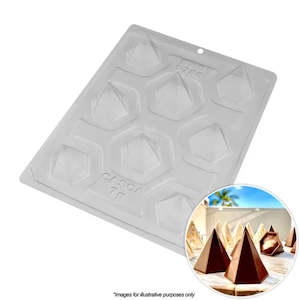 Chocolate Moulds: BWB 6 Side Pyramid Mould 3 Piece