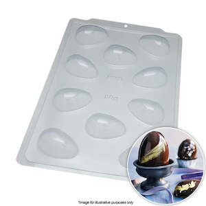 Chocolate Moulds: BWB Smooth Egg Mould 50g 3 Piece