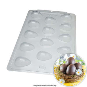 Chocolate Moulds: BWB Smooth Egg Mould 30g 3 Piece