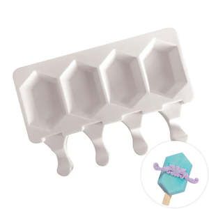 Chocolate Moulds: Cake Craft Hexagonal Ice Cream Popsicle Silicone Mould