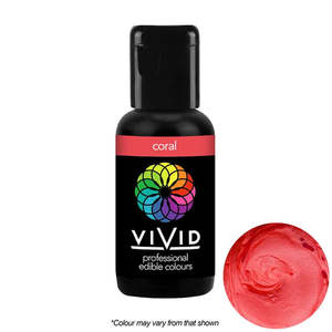 Colours Sprays: Vivid Gel Food Colour Coral 21g