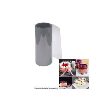 Cake Banding Frills: BWB Acetate Strip | 8cm x 4 Metres