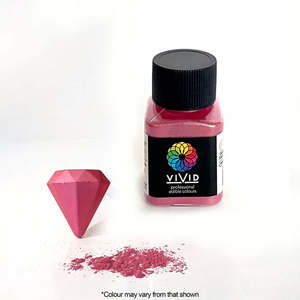 Vivid Edible Metallic Lustre Dust | Super Pink | 10g