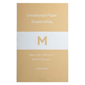 M Greaseproof Paper Sheets Small White | 500 Sheets/Ream