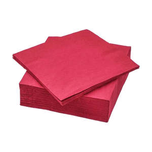 Dinner Serviettes: Qiwi Dinner Napkins 2Ply 1/4 Fold Red | 100/Pack