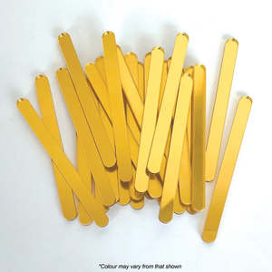 Cake Dowels: Acrylic Cake Popsicle Sticks Gold Mirror | 12/Pack