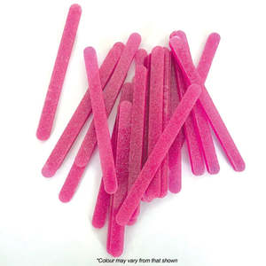 Acrylic Cake Popsicle Sticks Pink Glitter | 12/Pack