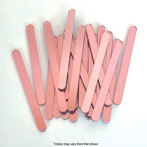 Acrylic Cake Popsicle Sticks Rose Gold | 12/Pack