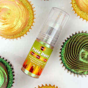 Edible Lustre Dusts: GoBake Edible Pixie Dust Two-Tone Glitter - Copper & Sage 10g