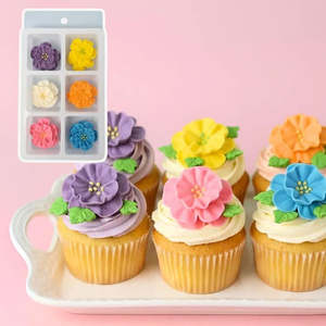 Sugar Decorations: Mini Dainty Bess Flower Sugar Decorations Assorted | 12/Pack