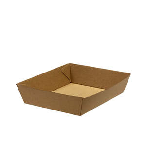 Eco: Green Choice Kraft Corrugate Tray #2 | 60/Pack