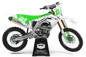 Products: Kawasaki - White Lm Graphic Designs