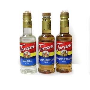 Beverages: Torani Classic Coffee Syrups 375mls