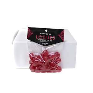 Mary Gray Raspberry Drops Lollies 100g