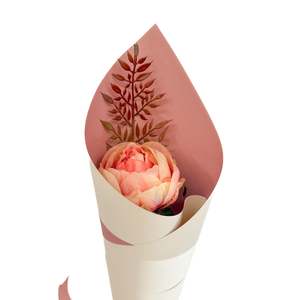 Single wrapped faux flower.