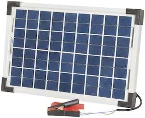Electrical Fittings: POWERTECH 12V 10W Solar Panel with Clips