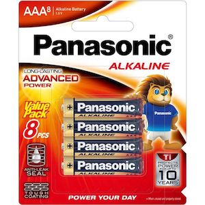 Panasonic Batteries Alkaline AAA (8 Pack)