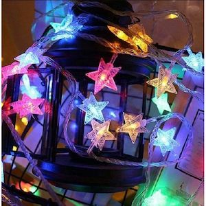 6M 40 Leds Fairy Battery Operated Star String Lights