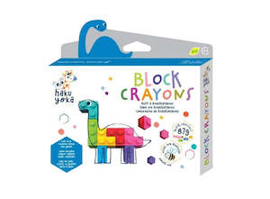 Stationery: Haku Yoka: Block Crayons - Brachiosaurus