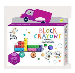 Stationery: Haku Yoka - Block Crayons-Trucks
