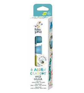 Stationery: Haku Yoka: Acorn Crayons (6-Pack)