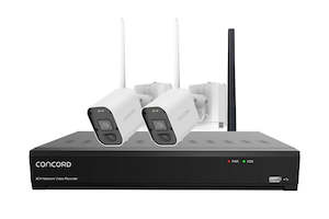 Concord 8 CH Long Range Wireless NVR Kit with 2 x 8MP Battery Cameras V3 QV5620