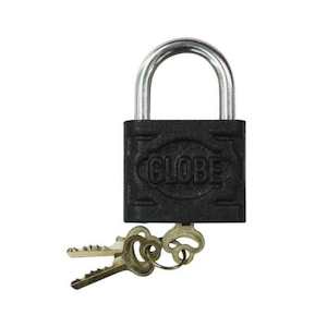 Building Renovation: GLOBE IRON VINTAGE PADLOCK WITH KEYS 75MM