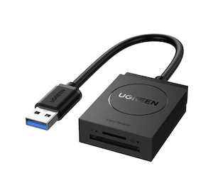 Computers: UGREEN UG-20250 2 in 1 USB 3.0 Card Reader 15cm without OTG