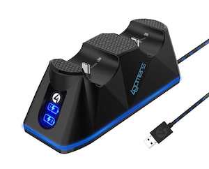 Computers: 4Gamers PS5 SP-C100V Twin Charging Dock (Black)