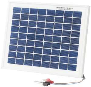 Electrical Fittings: POWERTECH 12V 5W Solar Panel with Clips ZM9049