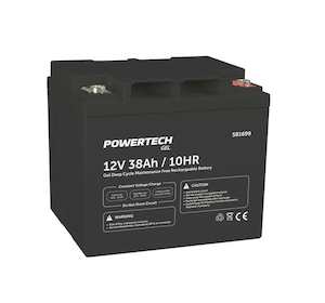 Frontpage: Powertech 12V 38Ah Deep Cycle Gel Battery SB1699