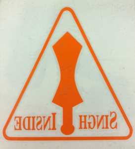 Sikh Religious Symbol Logo Stickers Singh Inside