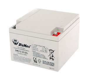 Batteries Chargers: 12V 26Ah Deep Cycle Gel Battery SB1698