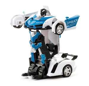 Baby Gear: 2-in-1 Remote Control Transforming Car (Blue)