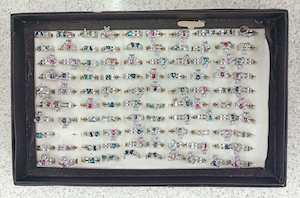 Artificial Mixed Style Rings - ASSORTED