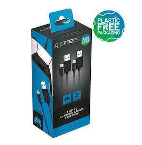 4Gamers PS5 Play & Charge Cable Twin Pack (3m)