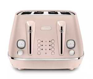 DeLonghi Distinta Perla 4 Slice Rose Toaster