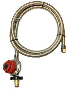 Lpg Gas Stoves: High Pressure POL Adjustable Regulator With Stainless Steel Hose 10PSI 69kPa 1.5m