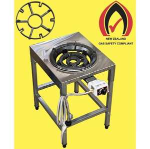 Burner On Stand LARGE Wok Gas Cooker Gas Stove With Stainless Steel Hose