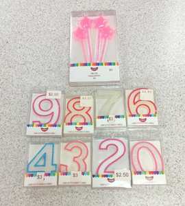 BULK BUY - 55Pcs - Birthday Candles Assorted